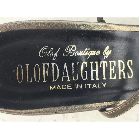 Olof Daughters Womens Multicolor Adjustable Cone Slingback Heel Size US 8M - Picture 9 of 10